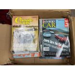 Vintage car magazines including performance car, w