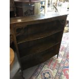 No Reserve - An oak three tier book case, approx 9