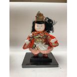 Traditional Japanese doll depicting a Onna-musha (