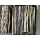 Five boxes of mainly jazz and blues LPs by various artists including Jelly Roll Morton, Elmore