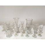 A good collection of early glassware.