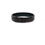 Chinese cinnabar bangle.