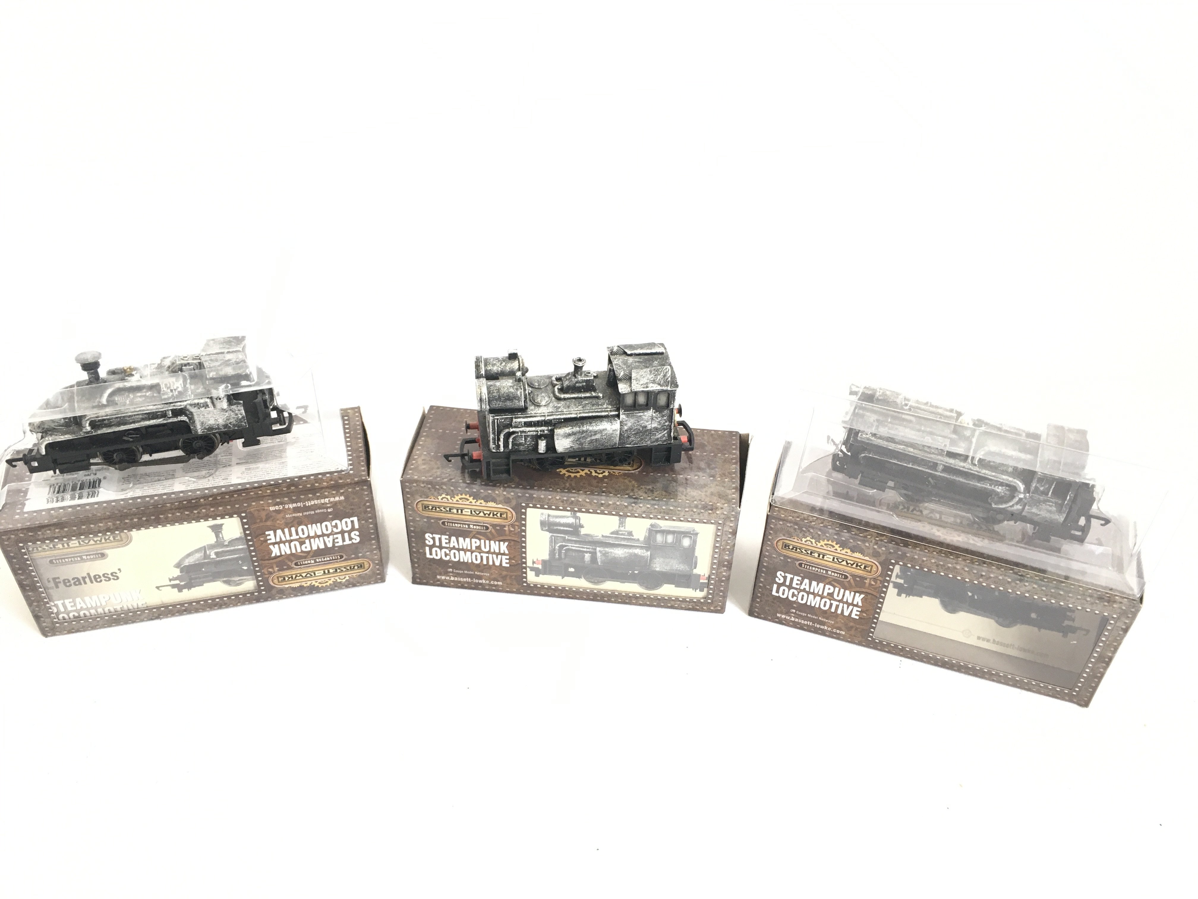 3 X Bassett-Lowke 00 Gauge Locomotives. Boxed.