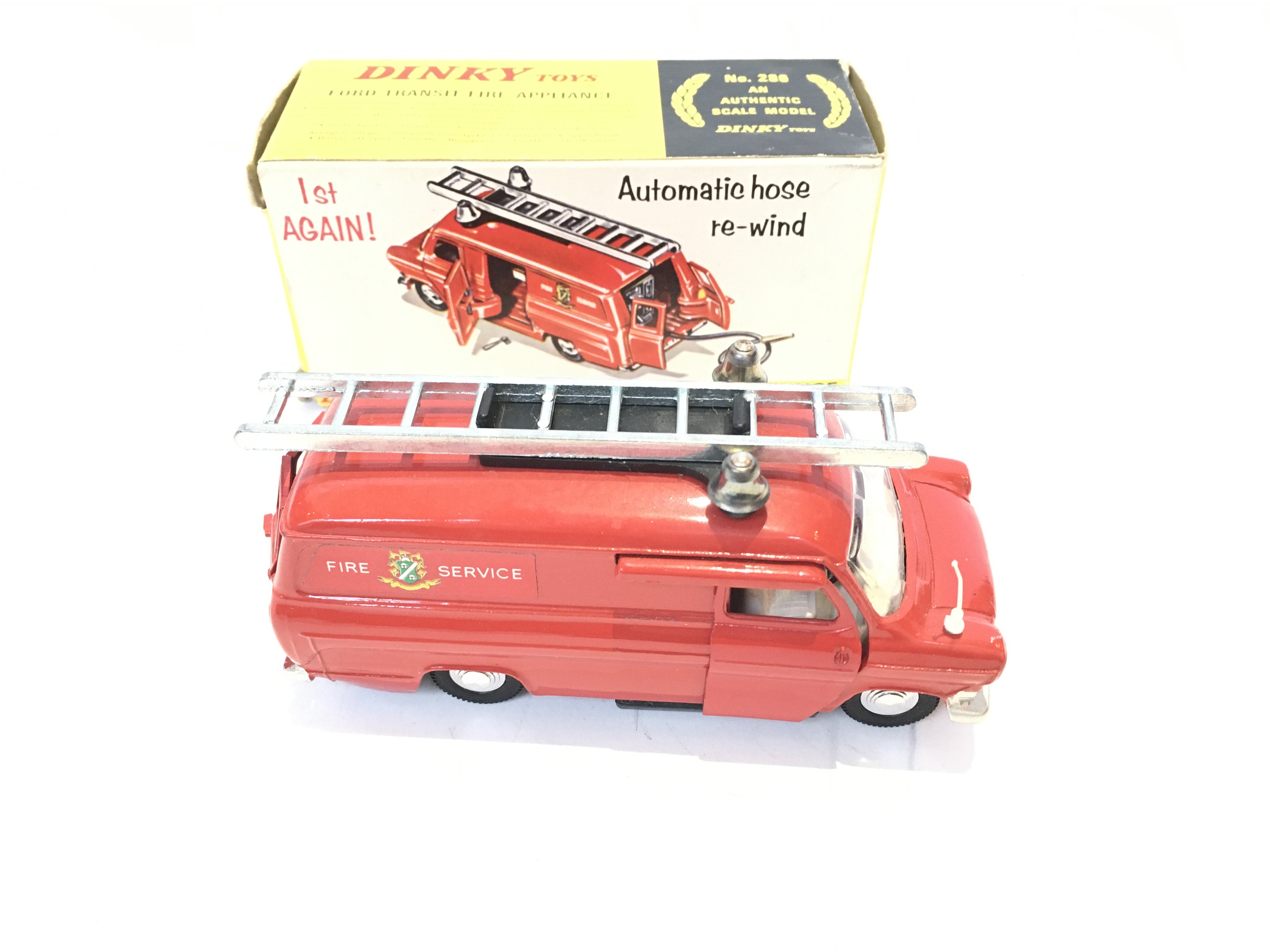 A Boxed Dinky Ford Transit Fire Appliance #286.