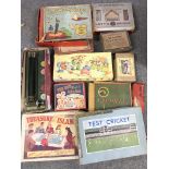A Collection of Vintage Board Games. Lots Bricks.