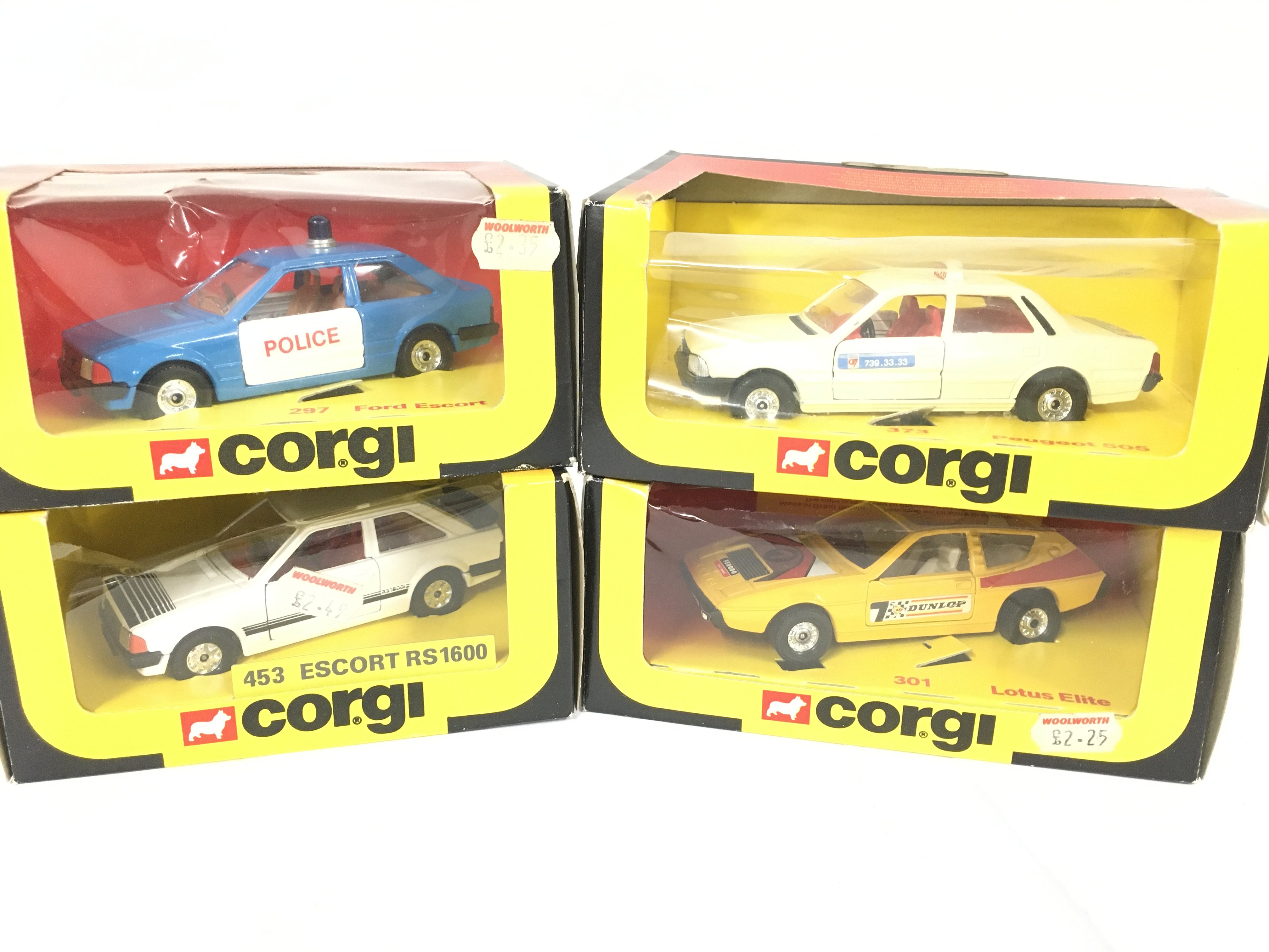 4 X Boxed Corgi Vehicles including Ford Escorts. P
