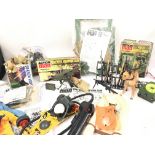 A Collection of Vintage Action Man including a Box