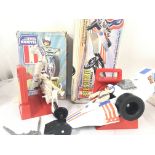 A Collection of Vintage Evel Knievel Toys Boxed. p