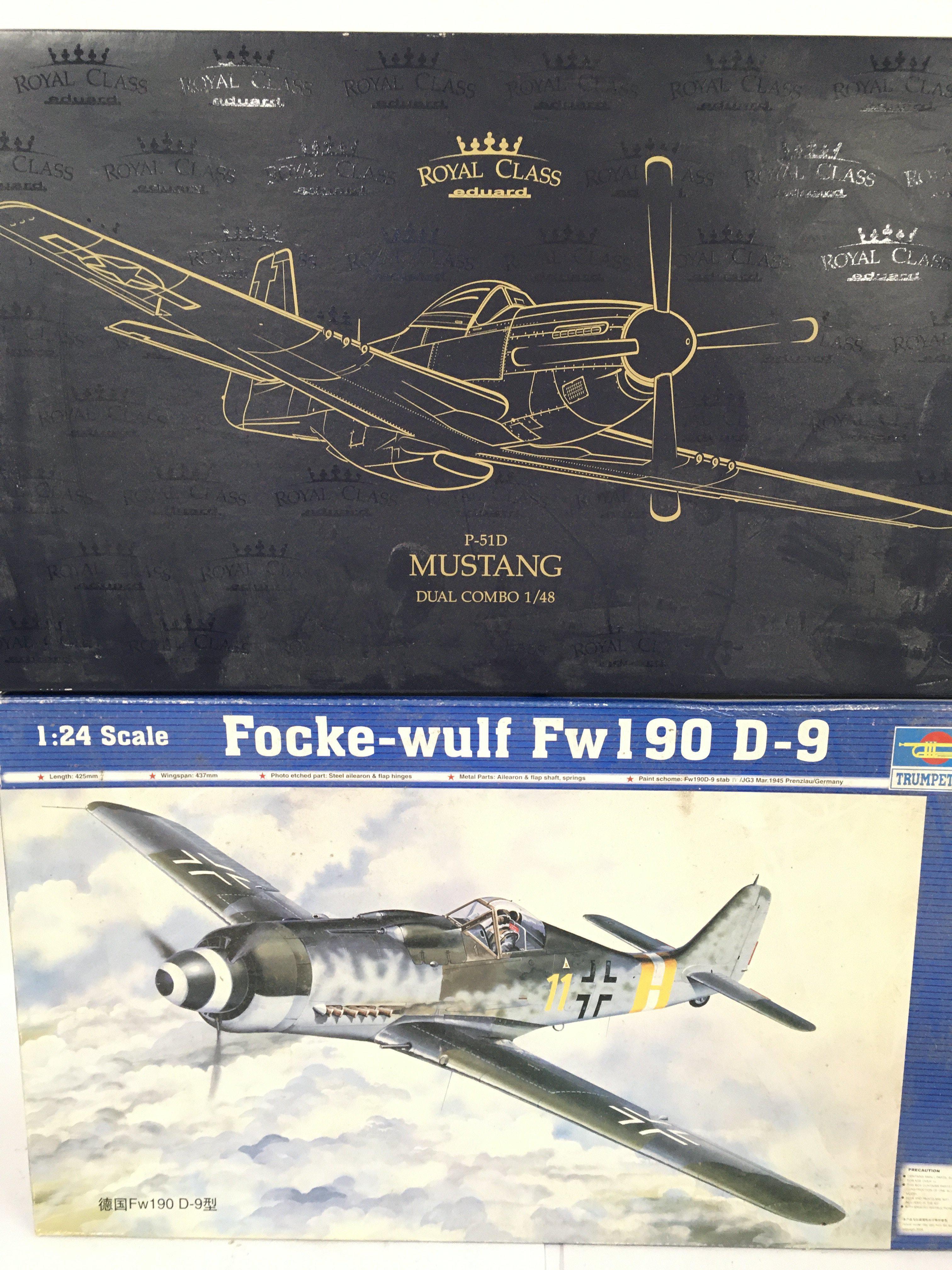 A Boxed Royal Class P-15 Mustang Model Kit 1:48 sc