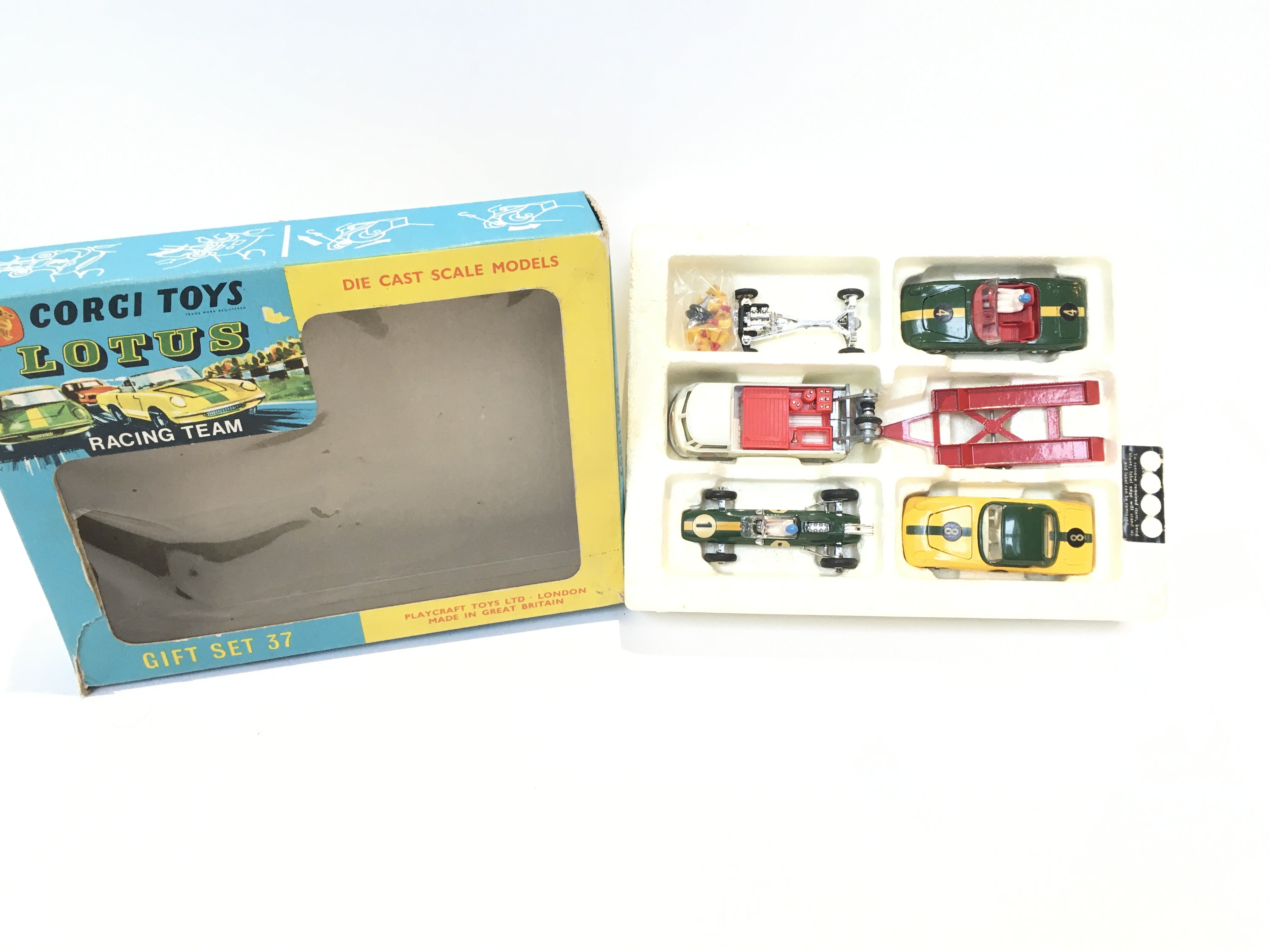 A Boxed Corgi Gift Set #37 Lotus Racing Team.