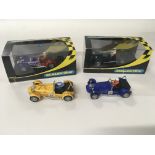 Scalextric collection of four cars two in original packaging comprising C2201..C2230.. and two