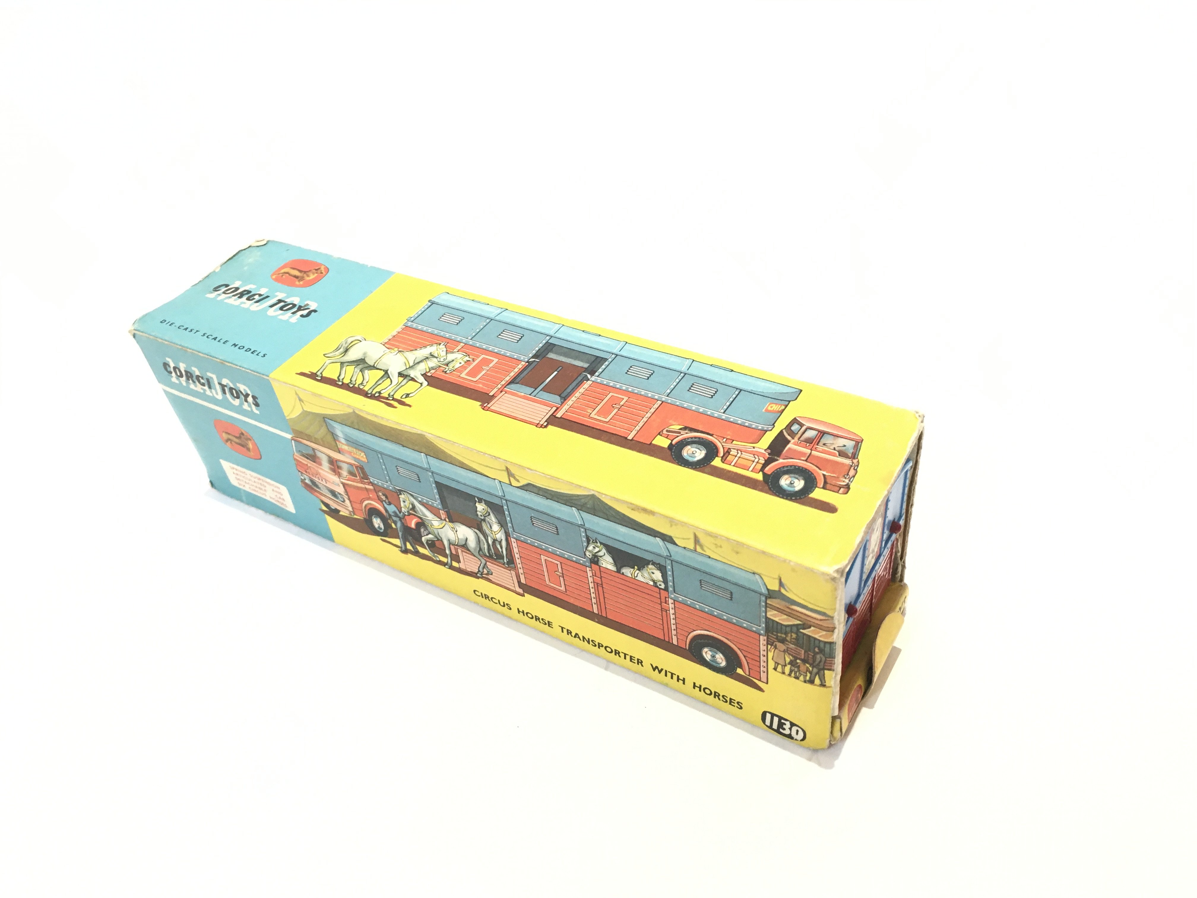 A Boxed Corgi Circus Horse Transporter With Horses - Image 4 of 4