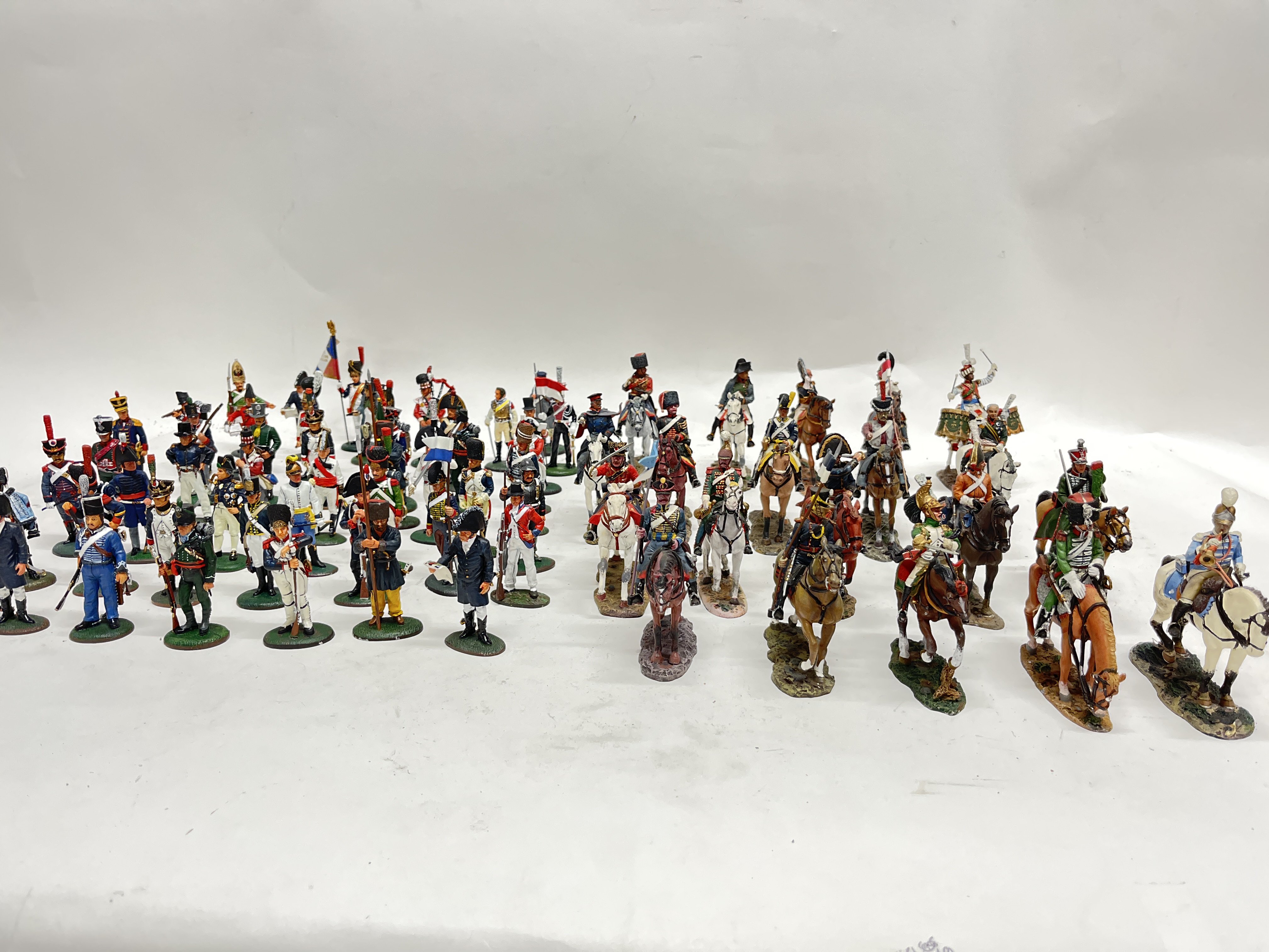 A collection of various delprado lead figures.