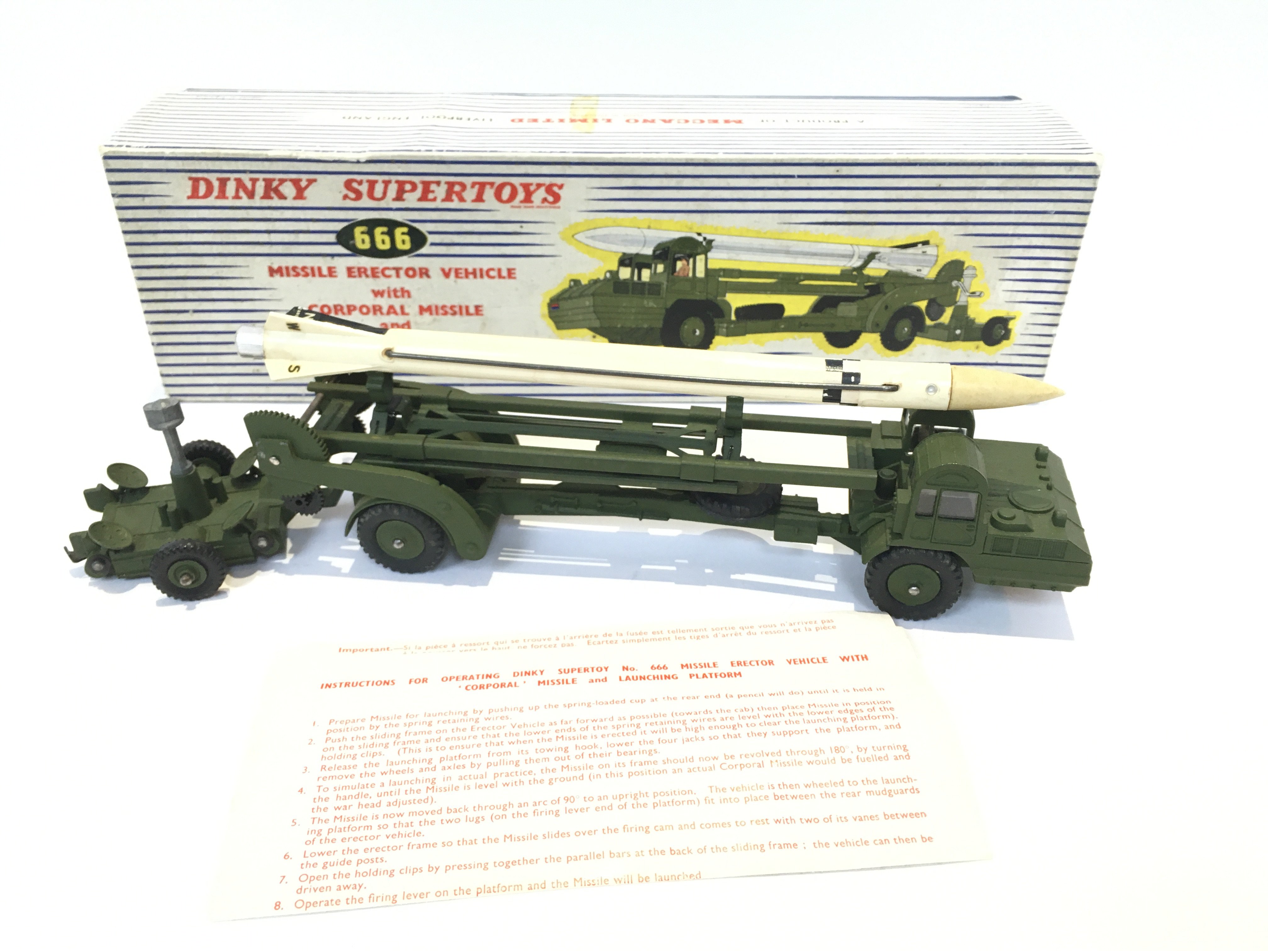 A Boxed Dinky Supertoys Missle Erector Vehicle wit