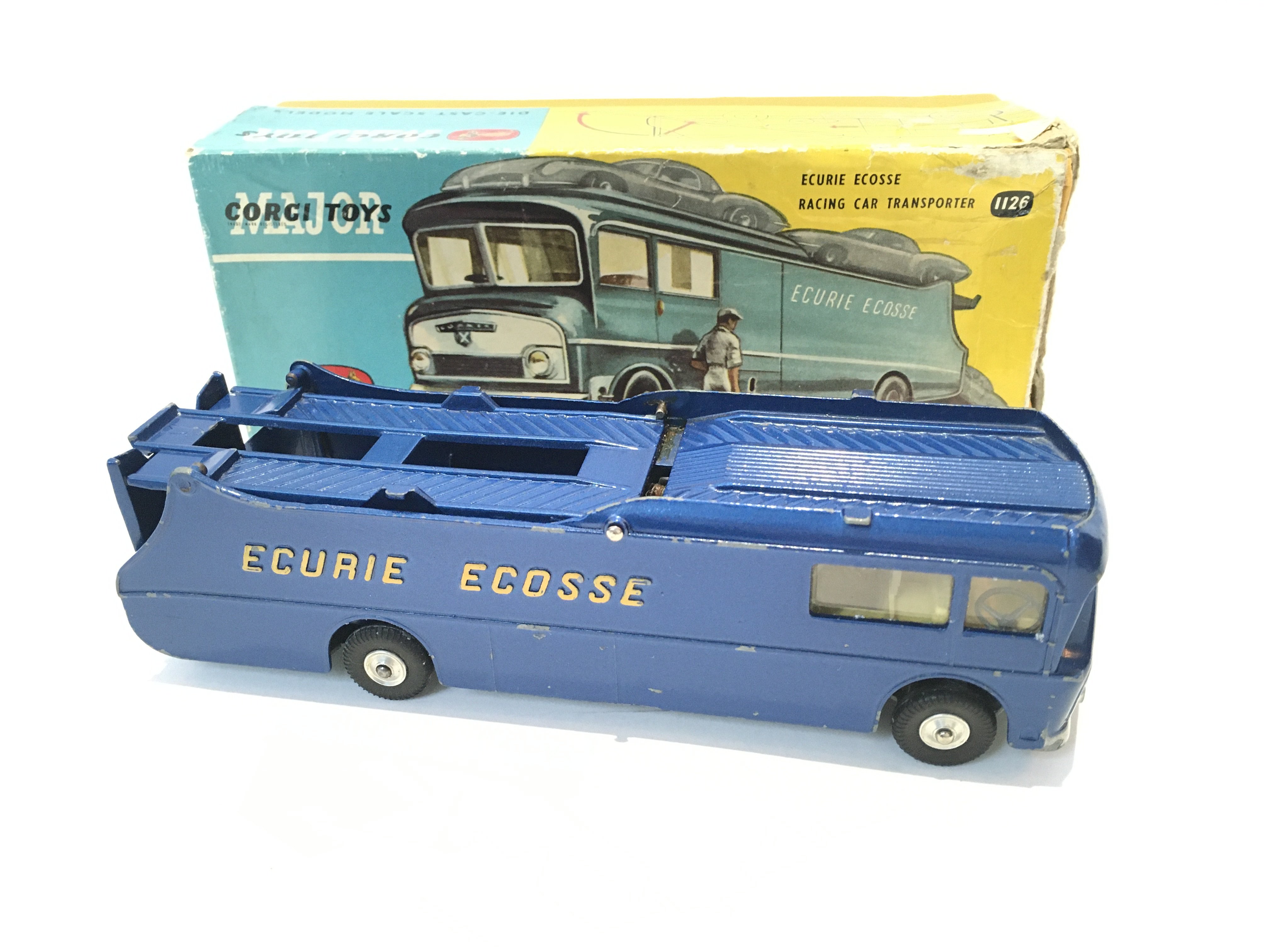 A Boxed Corgi Ecurie Ecosse Racing Car Transporter