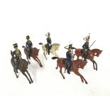 5 X Britains Mounted Hussars from Set 99.