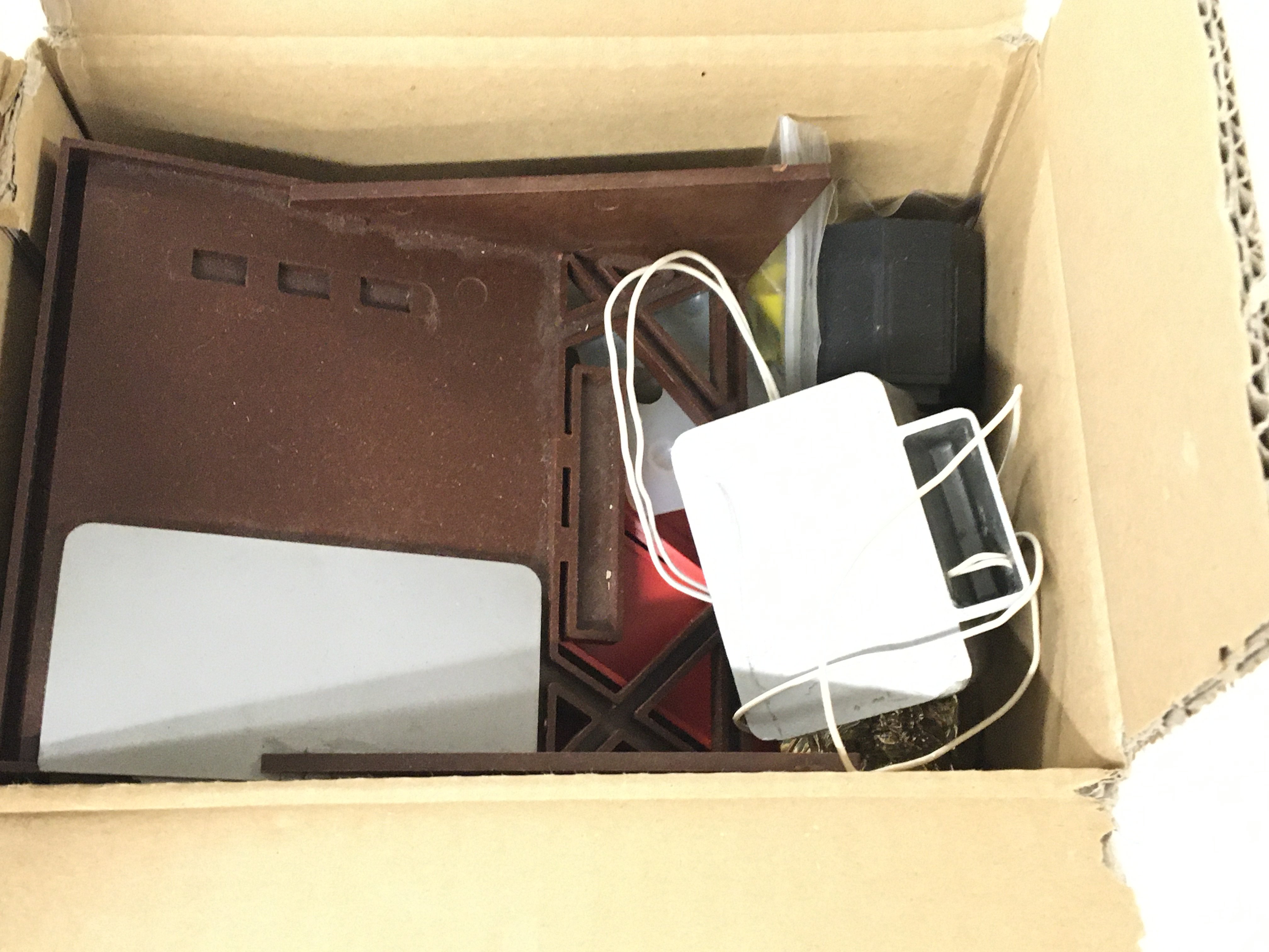 Two vintage table top football games and a box of various related accessories. - Image 5 of 6