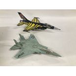 2 Model Aircraft. One plastic and one die-cast maker unknown.