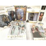 A Collection of Harry Potter Figures. Books and ot
