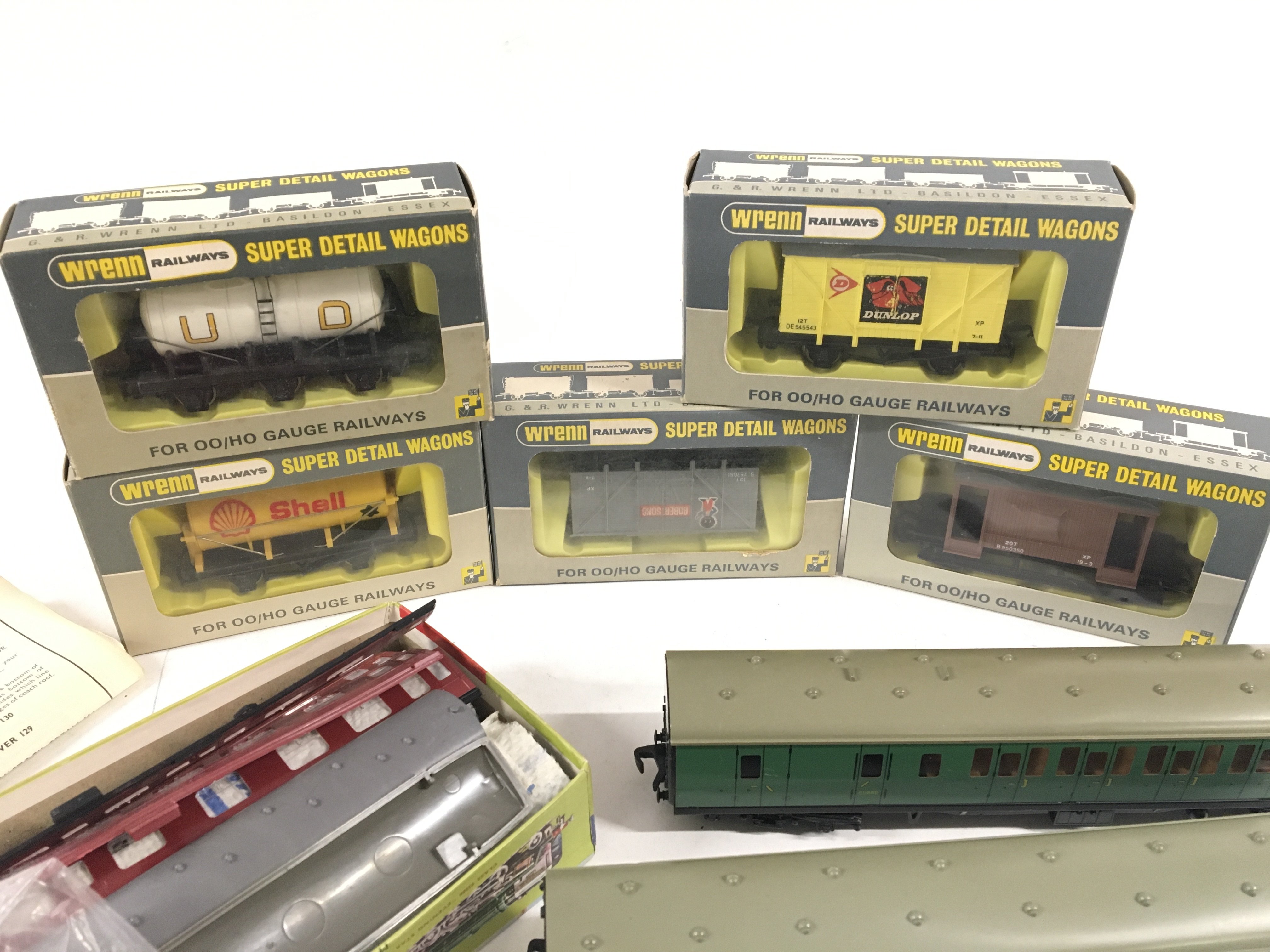 A Collection of 00 Gauge Wrenn Wagons boxed. With loose Hornby Coaches and Kits. - Image 2 of 4