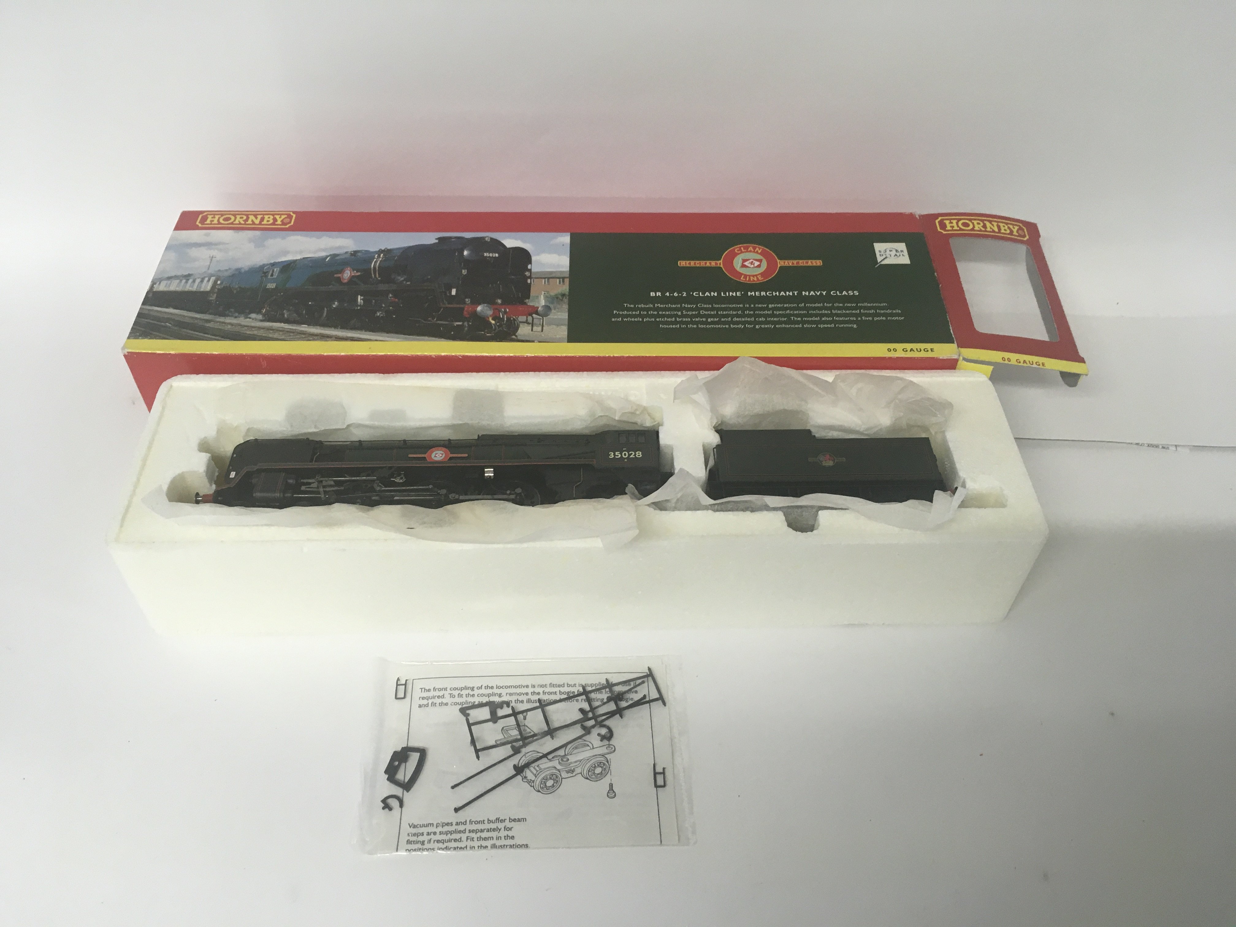 Hornby R.2169 Clan Line Merchant Navy Class locomotive. 00 gauge. In original packaging.