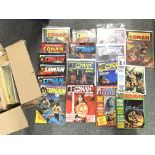 A Box Containing Conan The Barbarian Comics.