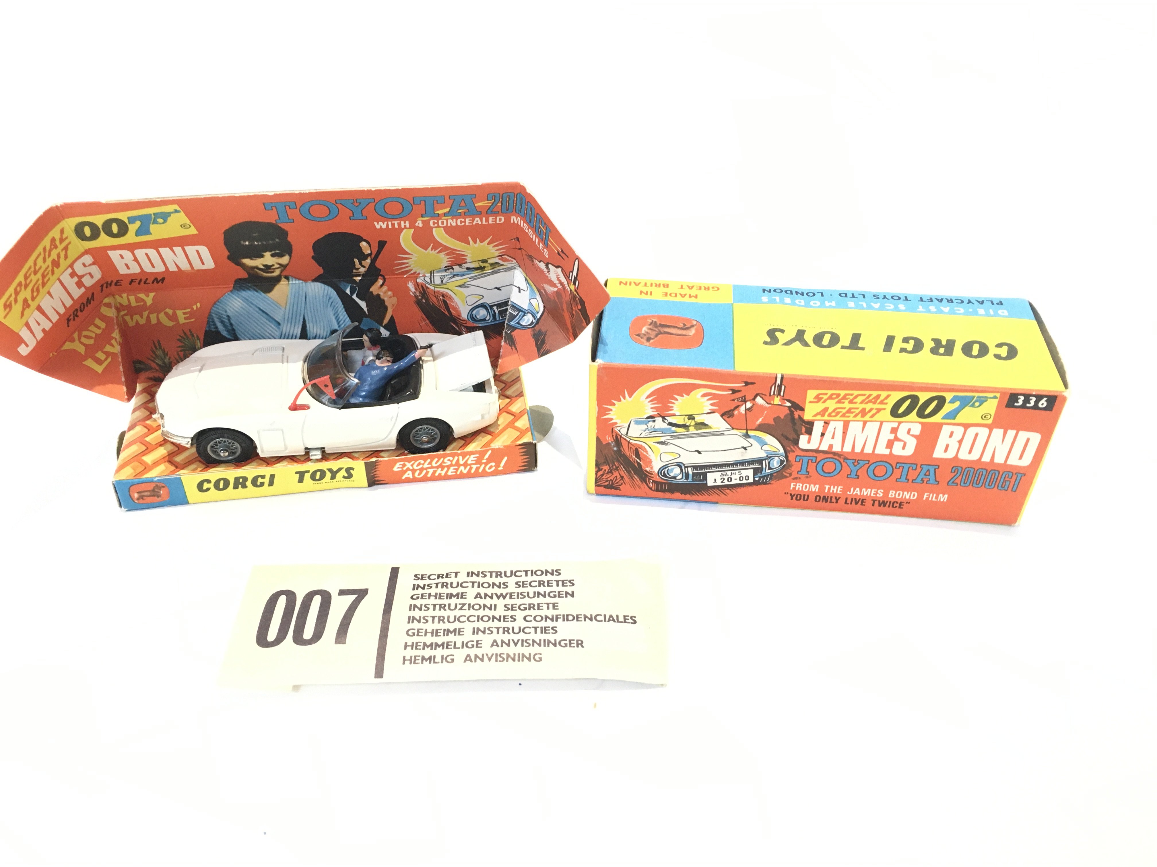 A Boxed Corgi James Bond Toyota 2000 GT #336. With