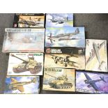 A Collection of Various model kits including Plane