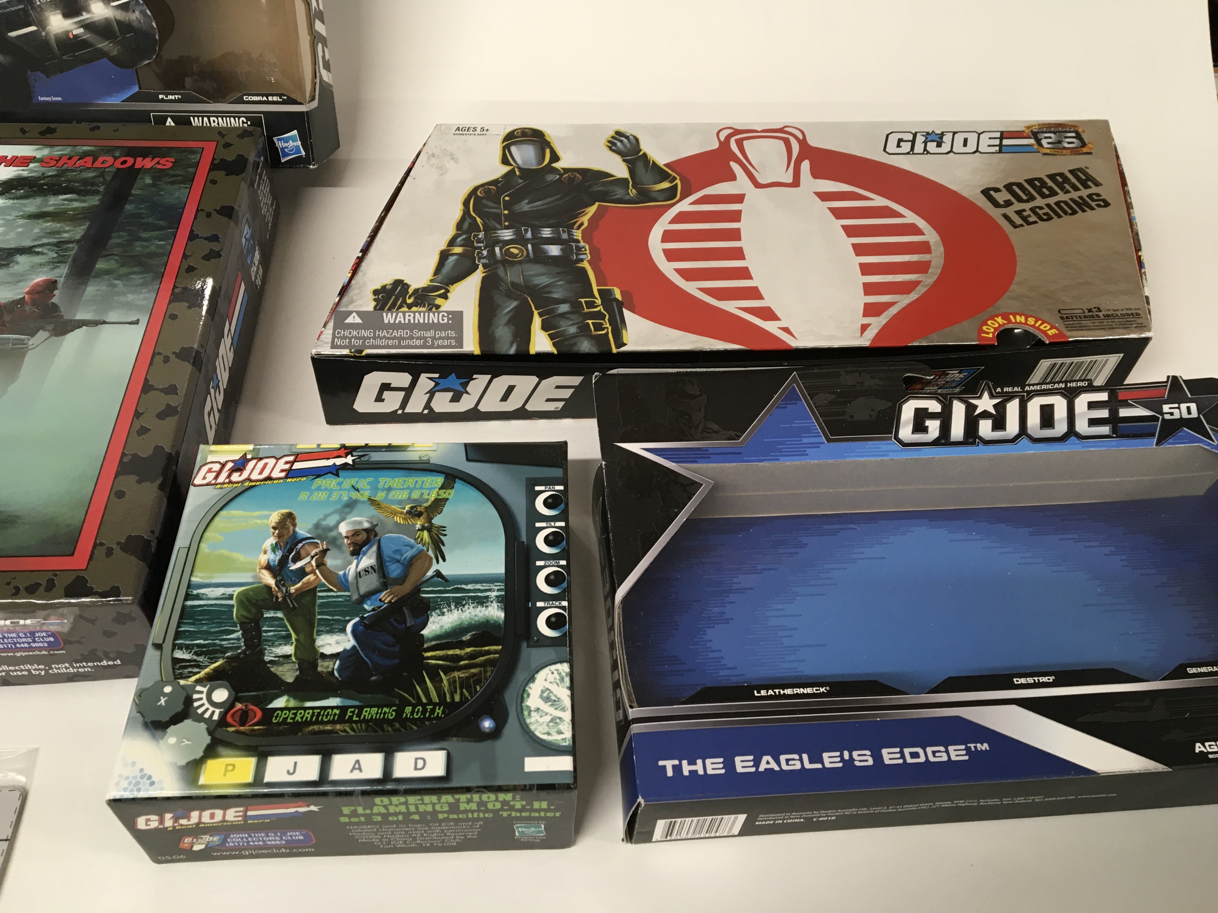 A collection of various empty G I Joe boxes. - Image 3 of 4