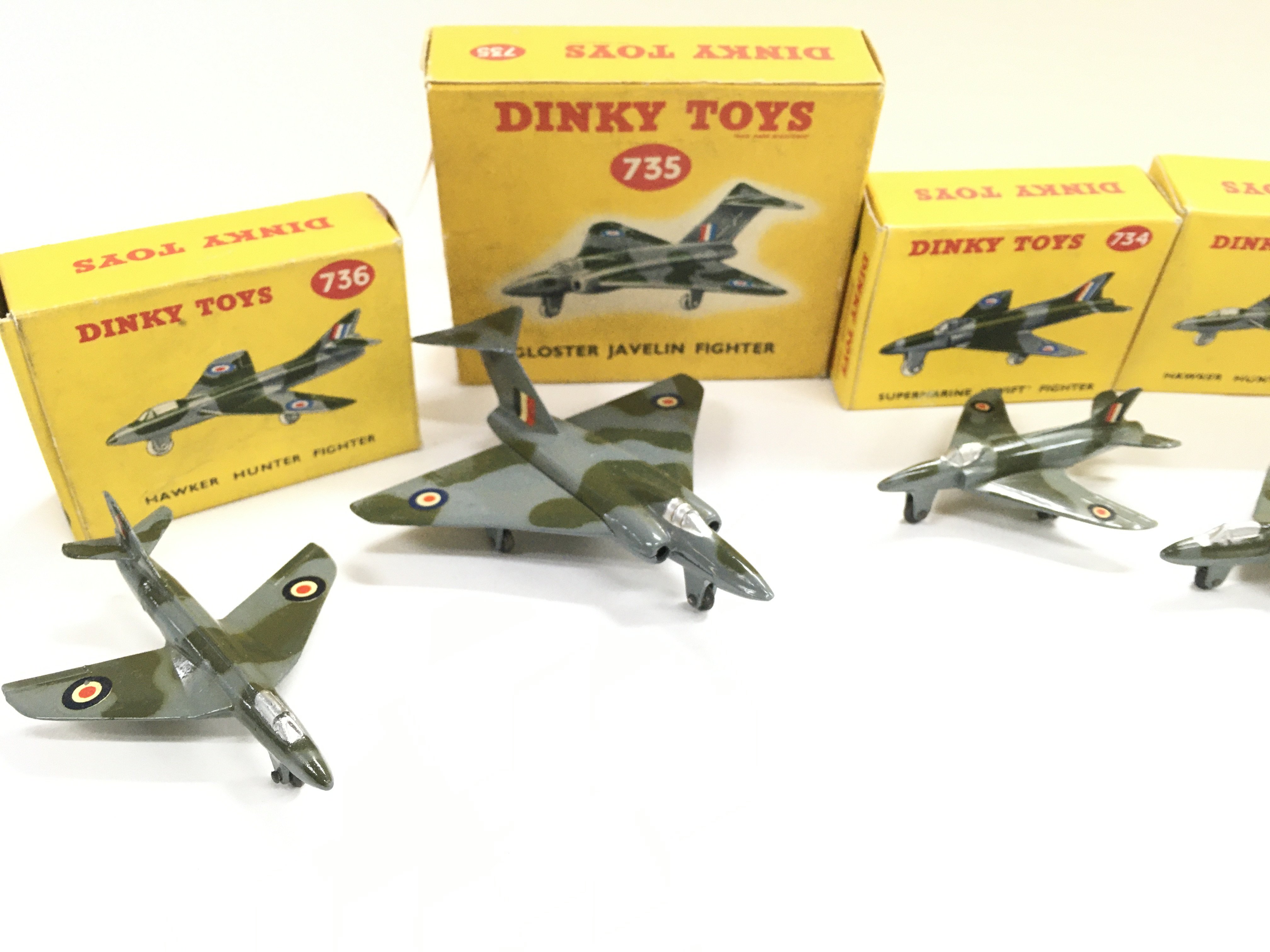 5 X Boxed Dinky Aircraft Including 2 X Hawker Hunt - Image 2 of 3