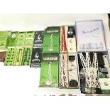 Selection of assorted subbuteo items including teams and floodlights etc.