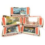 5 X Boxed Britains Farm Implements including Culti