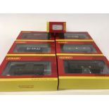 Collection of 7 Boxed Hornby model railway wagons.