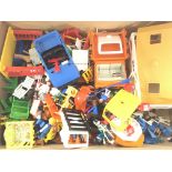 A Box Containing a Collection of Vintage Playmobil