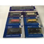 Collection of 7 boxed Dalpol model railway wagons.