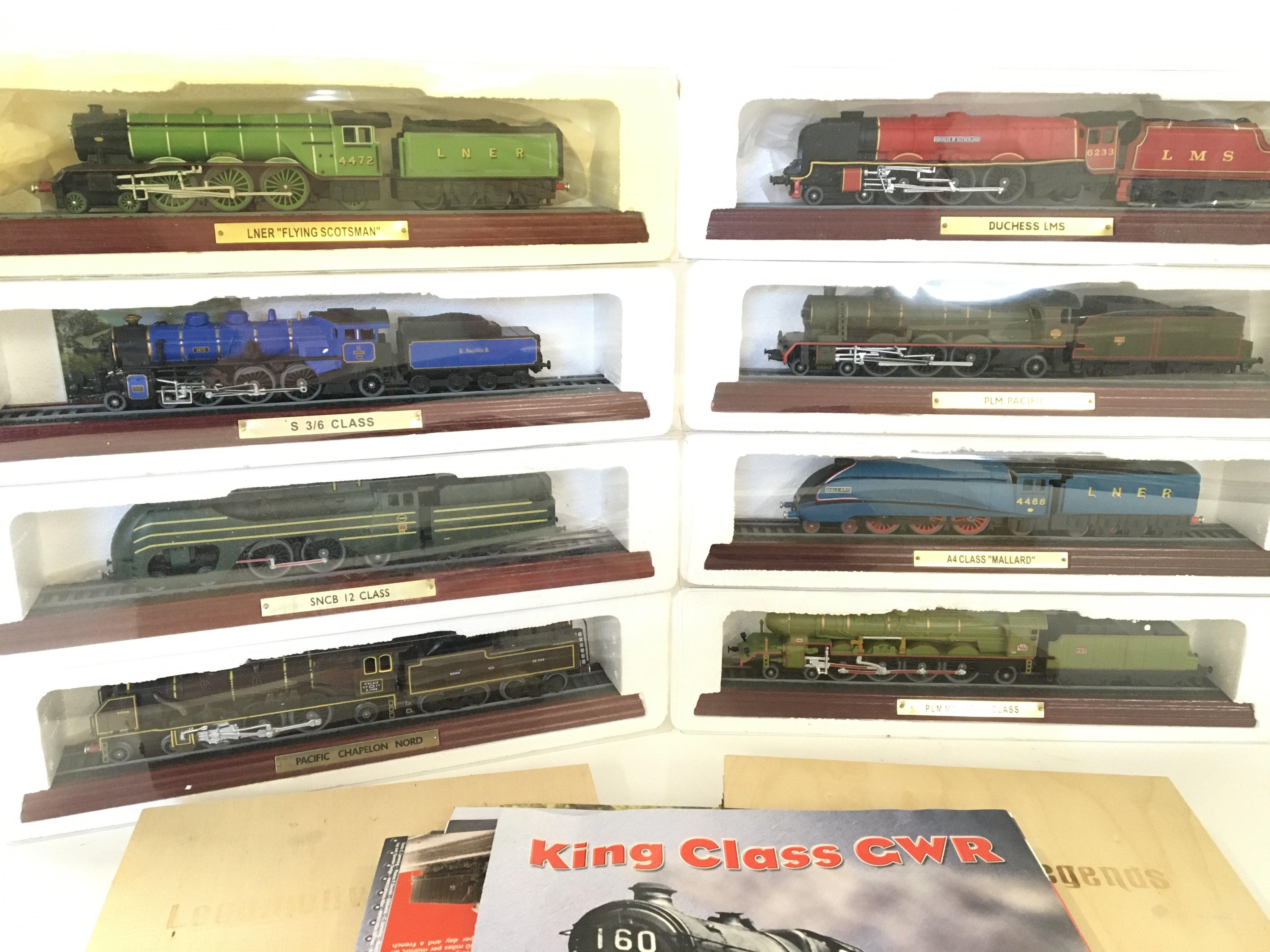 A Box Containing Atlas Editions model Trains. - Image 2 of 3