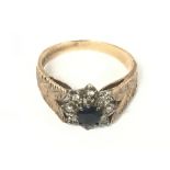 9ct Gold cluster ring