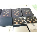 A collection of albums coins of Great Britain and