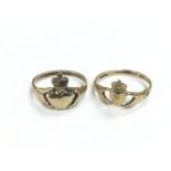 Two 9ct gold rings, approx total weight 4.2g.