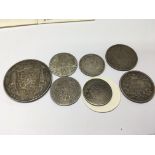 A collection of George III and lV silver coinage a