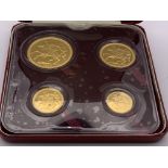 A 1974 Pobjoy Mint Isle of Man gold proof coin set