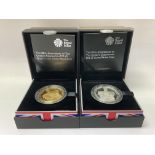 2 cased Royal Mint silver proof Ã‚Â£5 coins for th