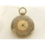 An 18ct gold Chester pocket watch with multi fold