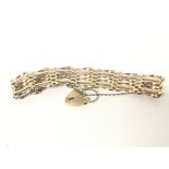 Gold gate bracelet