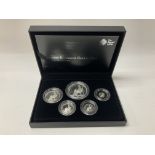 A cased 2013 Britannia fine silver coin collection