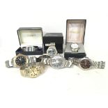 A collection of various vintage mens watches inclu