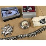 A collection of silver jewellery of Indian design