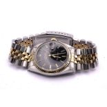 A gents Rolex Oyster 16013 18ct yellow gold and st