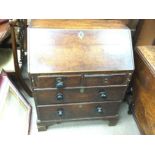 An oak bureau arts and crafts style. 76cm wide 47c