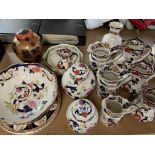 A good collection of Masons pottery including Mand